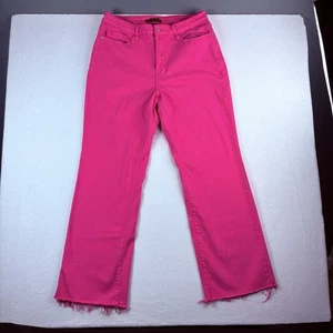 Pantalones de mezclilla para mujer Judy Blue Garment teñidos rosa deshilachado parte inferior talla 18W - Imagen 1 de 11