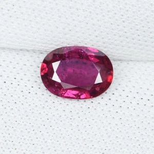 0.76 ct GIT Certified" UNHEATED TOP LUSTROUS FINE RED NATURAL RUBY 0746 DIS - Picture 1 of 2