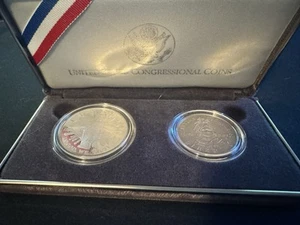 1989 United States Congressional Coins - Proof Silver Dollar and Half Dollar - Picture 1 of 6