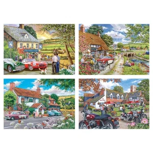 Das Haus der Puzzles Geschichten aus der Taverne 4 x 500 Teile Puzzles Multipack - Bild 1 von 7