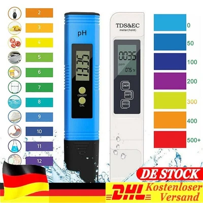 Digital PH & TDS EC Meter, Wasserqualität Tester, Trinkwasser, Leitwertmessgerät - Bild 1 von 4