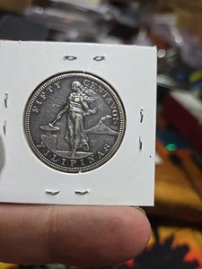 Scarce RARE PROOF LIKE 1904 Philippines 50 Centavos Silver Date Low Mintage! - Picture 1 of 2
