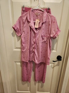 Neu mit Etikett Juicy Couture DAMEN-PYJAMA-SET ROSA WEICH Large - Bild 1 von 10