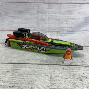 Lego #6025City Barco de Carreras Transportador Barco Incompleto y Minifigura Extremo - Imagen 1 de 9