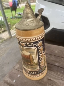 Vintage Deutscher Bierstein - HANAU/a.M ALT STADER RATHUS 11,5" - Bild 1 von 6
