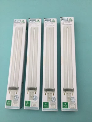 4 x Crompton 11W G23 2 pin compact fluorescent lamps 3000K Warm white - Image 1 of 4