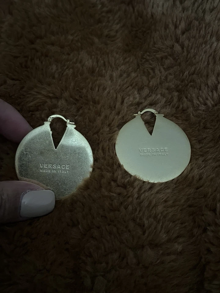 Золотые серьги-диски Versace - Изображение 1 из 4