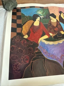 Itzchak Tarkay Israel TWO BY TWO 2000 Seriolithograph 22x18” Signed - Picture 1 of 6