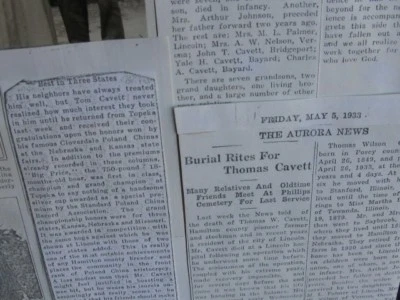 Historia de Nebraska - Familia Cavett - Granja de stock Cloverdale + Foto 1 de 4