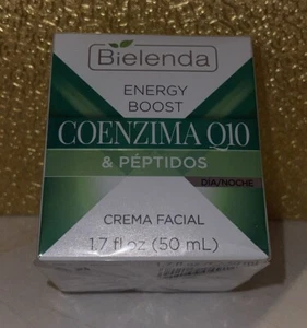 Bielenda Energy Boost Coenzyme Q10 & Peptides Day Night Facial Cream 1.7 oz - Picture 1 of 3