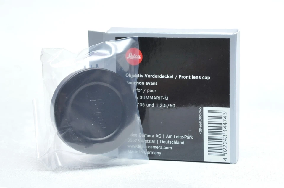 Leica OEM Metal Front Lens Cap 14474 for 35mm f/2.5 and 50mm f/2.5 *New* - Image 1 of 1