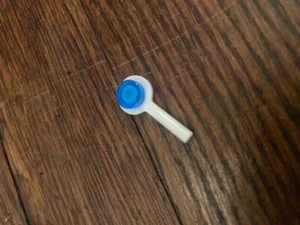 Lego Handgriff Spiegel mit blauem Punkt Glas flach 1x3 mit Versand enthalten - Bild 1 von 3