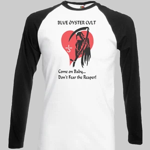 T-shirt baseball manica lunga Blue Oyster Cult Metal Rock unisex S-3XL - Foto 1 di 1