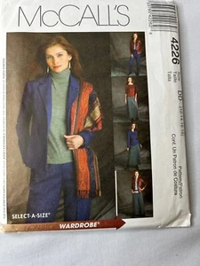 McCalls 4226 Giacca Pantaloni Top Gonna Armadio Miss Modello Cucito Tagliata TAGLIA 12-18 - Foto 1 di 4