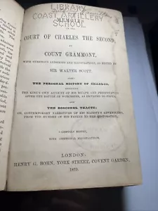 1859 Ausgabe Memoiren des Hofes Karls des Zweiten von Graf Grammont - Bild 1 von 11