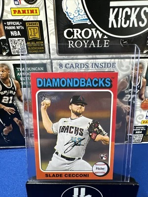 2024 Topps Heritage Mini - Rookies #397 Slade Cecconi (RC) - Image 1 of 2