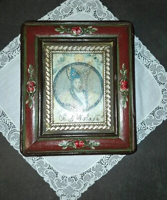 wunderschöne, alte Ikone, St. Nikolaus, Oberammergau 19. Jahrhundert - Bild 1 von 4