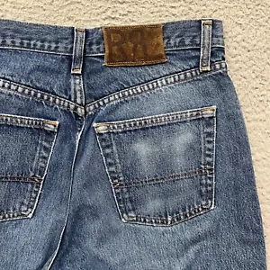 Vtg Double RRL Jeans Mens 30x30 Blue Straight Leg Denim High Rise Ralph Lauren - Picture 1 of 15