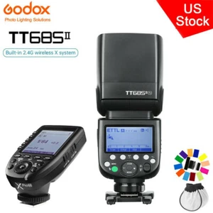 US Godox TT685II-N 2.4G TTL HSS Camera Speedlight Flash+Xpro-N Trigger for Nikon - Picture 1 of 12
