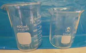 Pyrex 400ml Becherglas & Bomex 250ml Becherglas - Top Zustand - Bild 1 von 7