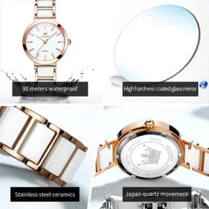 OLEVS Fashion Women Watches Relogio Feminino Luxury Rose Gold Watch Ladies Quart - Picture 1 of 10