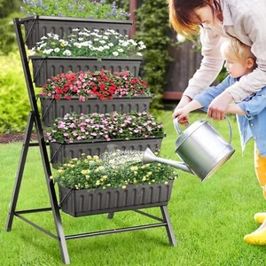 Suyncll Vertical Raised Garden Bed Planter Box5 Tiers Vertical Garden Planter... - Picture 1 of 8