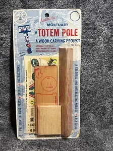 Vintage Totem Wood Carving Kits 1950's Mortuary Pole Model 1603 Boy Scouts NOS - Picture 1 of 6