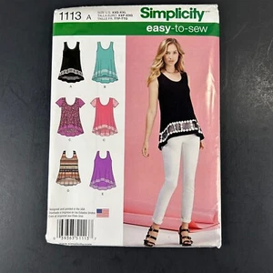 Prendas para el torso de punto Simplicity 1113 Misses variaciones de corte sin cortar talla XXS - XXL - Imagen 1 de 3