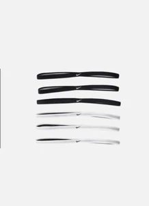 Nike Swoosh 6er Pack schwarz weiß Sport Stirnbänder - Bild 1 von 4