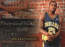 2002-03 Fleer Tradition Playground Rules Pacers Basketball Card #PR2 Fred Jones
