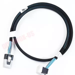 Mini SAS SFF-8643 36Pin to Mini SAS SFF-8087 90°Angled Internal HD Cable 0.6M - Picture 1 of 8