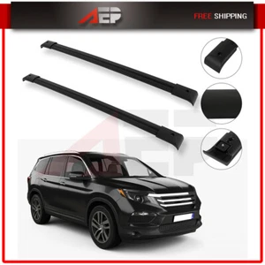 2x CROSS BAR CROSSBARS ROOF RACKS For Honda Pilot 2003-2008 Black luggage - Picture 1 of 19