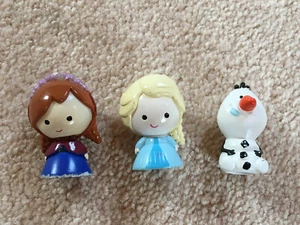 Disney FROZEN Süße Anime Anna Elsa Olaf Figur 3 tlg Set - Bild 1 von 4