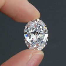 GRA Certified 8 X 10 MM 3CT Oval Cut White Color Grade VVS1 Loose Moissanite