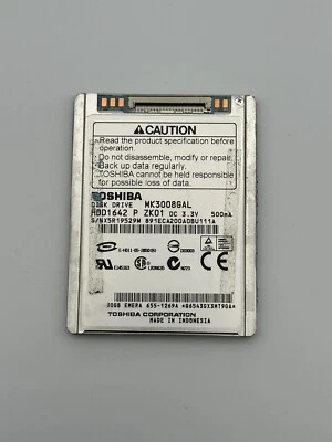 Toshiba 30GB Internal 4200RPM 1.8" (MK3008GAL) HDD - Image 1 of 2