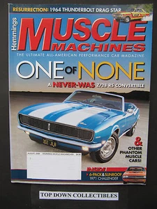 Hemmings Muscle Machines August 2008 #59 One Of None Z/28 RS Convertible - Imagen 1 de 1
