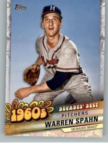 2020 Topps Decades' Best Series 2 #DB16 Warren Spahn (ref 128611) - Picture 1 of 2