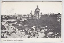 AK Wien IV, Karlskirche mit Naschmarkt, 1909