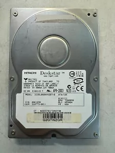 HITACHI 08K1656 IC35L060AVV207-0 60GB 7.2K RPM Cache 2MB ATA-100 3.5" HDD - Picture 1 of 6