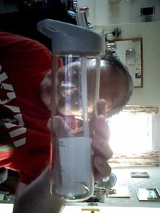 GREY TIME OF THE DAY 550ML WATER BOTTLE BIRTHDAY CHRISTMAS THIRST KIDS ADULTS - Picture 1 of 1