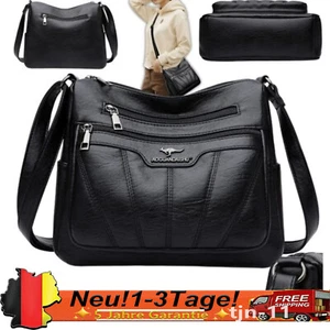 Damen Handtasche Totes Bag Weiches Leder Crossbody Medium Schultertasche DHL - Bild 1 von 12