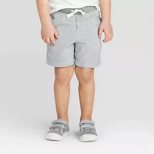 Toddler Boys' Chino Shorts - Cat & Jack™ Gray, Size 5T - Picture 1 of 3