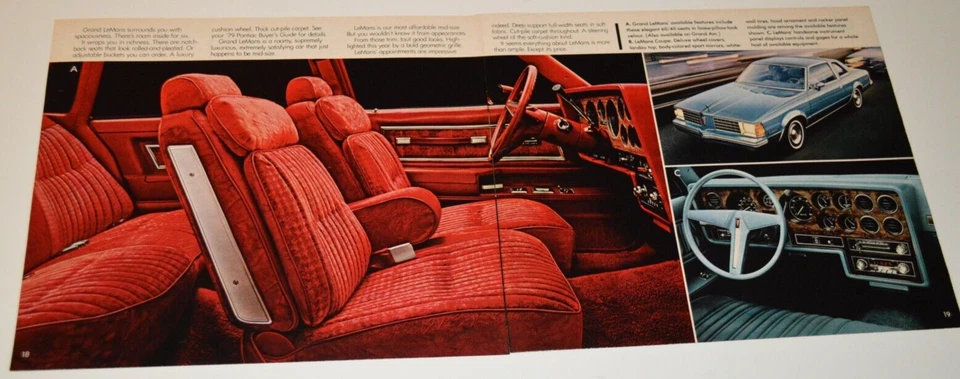 1979 PONTIAC GRAND LEMANS ORIGINAL DEALER ADVERTISEMENT PRINT AD 79 - Image 1 of 1