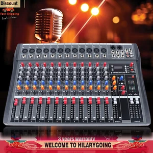 Mezclador de audio de estudio en vivo Bluetooth USB de 8/12/16 canales consola de mezcla sonido profesional - Imagen 1 de 44