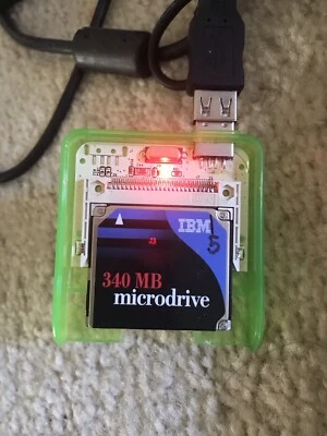 Used good vintage IBM DMDM-10340  (22L0046) 340 MB Microdrive - CF+ Type II - Image 1 of 4