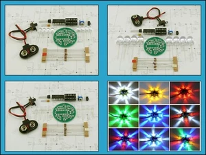 LED Chaser Beacon PIC Microcontroller Light Show - Assembling Kit - 8 LEDs - Picture 1 of 11