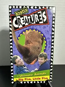 Kratts Creatures Ultimate Animals Big Five Little Five 1996 VHS Tape New Sealed - Imagen 1 de 6