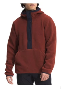 Felpa con cappuccio Sherpa Nuova con etichette $119 The North Face uomo Carbondale 1/4 a scatto giacca marrone M - Foto 1 di 7