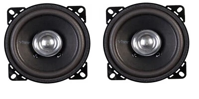 VIBE Critical Link 4" 60W Car Audio Replacement Dual Cone Coaxial Speaker x2 - Image 1 of 2