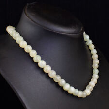 Round Shape 247 Cts Natural Single Strand Aventurine Beads Necklace JK 01E353